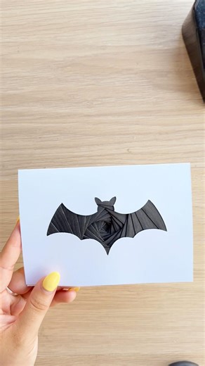 World bat appreciation day #irisfolding #diy #cardcreations #bat