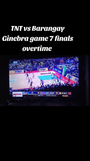 TNT vs Barangay Ginebra game 7 finals overtime #TNT #barangayginebra #pba