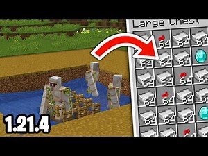 AUTOMATIC IRON FARM 1.21.4! Minecraft Java
