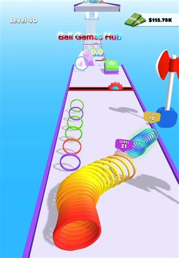Circle Stack Rider | Smooth Circular Stacking Run! 🔥😳 #shorts