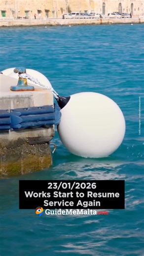 Despite the damage caused at the Valletta terminal by Storm Harry, the Fast Ferry service resumed after a few days 🚤✨ 🎥 Instagram - transport.malta | GuideMeMalta.com