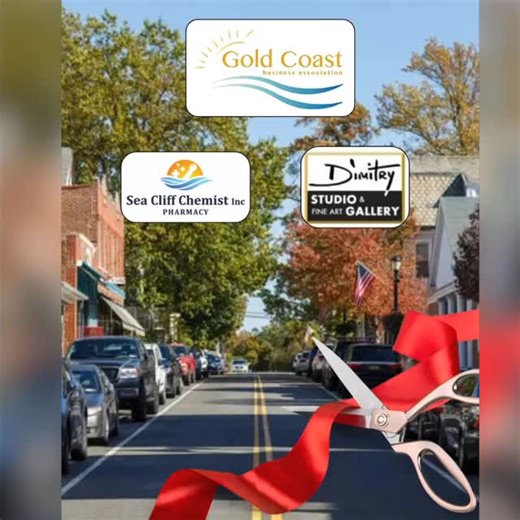 New GCBA on Instagram: "🎉 Celebrating Local Success in Sea Cliff! 🎉 The Gold Coast Business Association was proud to host two ribbon cuttings this weekend, honoring Mason Ariyev of Sea Cliff Chemist and Dimitry Schidlovsky of Dimitry Studio & Fine Art Gallery — two incredible new businesses bringing energy, creativity, and service to our downtown. A heartfelt thank you to Elena Villafane, Mayor of Sea Cliff; Nick Pinto, Deputy Mayor; Trustees Mark Sobel and George Williams; Nassau County Legis