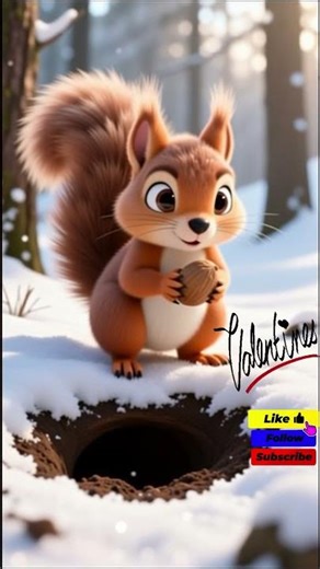 How Do Squirrels Survive Winter | The Wild Animal Facts #cuteanimal #animalstories