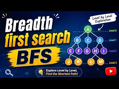 Breadth First Search Algorithm, BFS, bfs, breadth first search. lecture 07