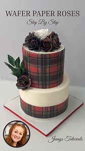 These edible roses are perfect for Tartan-inspired cakes, grooms’ cakes, or elegant winter wedding designs 💍❄️ Made using @edibleprintsupplies ➡️Amazing Canon Edible Printer ➡️0.30 Wafer Paper ➡️Edible Icing Sheets 🛒🛒🔥🔥You can also grab my Tartan Wafer Paper Printed Guides on www.jinnyscakes.com 💙 (currently adding be up by tomorrow digital and physical) For full products pop onto my website Jinnyscakes.com (bio link) #TartanCake #WaferPaperFlowers #JinnysCakes #IrishBaker #ScottishWedding
