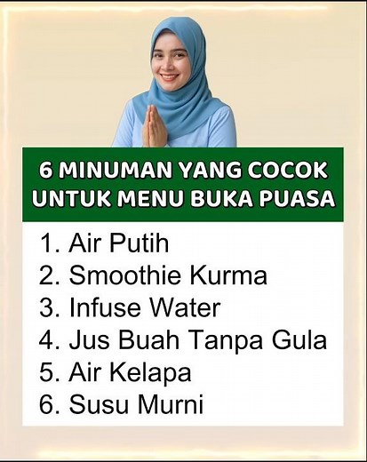 6 minuman yang cocok untuk buka puasa