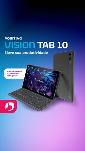 O mistério acabou! Apresentamos o Vision Tab 10, pronto para elevar sua produtividade a novos patamares. Com um processador octa-core, 4GB de RAM e 128GB de armazenamento, suas tarefas têm ainda mais performance e velocidade. 🚀⚡ Quer saber mais? Descubra em: loja.meupositivo.com.br 🌟 #Lançamento #Novidade #Tablet #VisionTab10 #Positivo #Tecnologia | Positivo