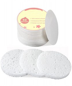 [Hot Item] Compressed Natural Facial Sponges with Storage Container