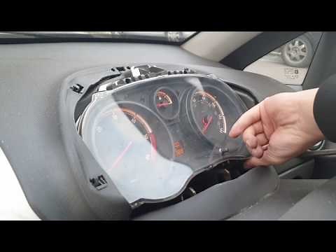 how to remove speedometer Cluster & Dismantle To Read/Write Eeprom Data on Vauxhall Opel Corsa D