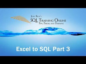 Bulk Insert - Excel to SQL Server - Part #3