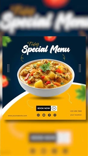 Food Poster Design in Illustrator 🔥 | Graphic Design Shorts