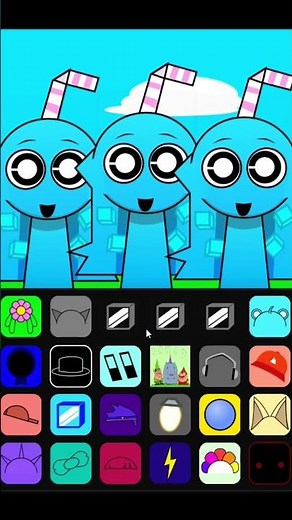 Sprunki OC: Aqua All Character Version l Incredibox