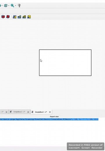 FreeCAD - Instant Simple Box Generated - Co-Pilot Python Script