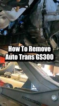 Here’s how to remove an Auto Transmission from a Lexus GS300!