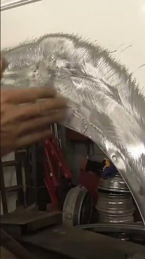 How Body Shops Fix Rust Holes #autobodyrepair #shorts #rustrepair