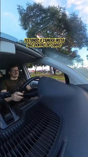 Testando a câmera insta 360 x3 de dentro do carro #insta360x3 #camera #teste