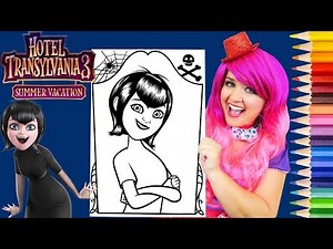 Coloring Mavis Hotel Transylvania 3 Coloring Page Prismacolor Pencils | KiMMi THE CLOWN