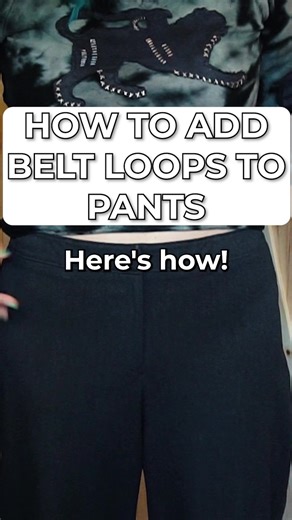 Belt loops are super easy to make and even easier to add to some botto...