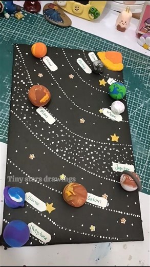 DIY Solar System Model #3dmodel #solarsystem #3dproject #youtubeshorts #clayart #planet