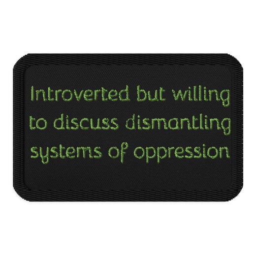 Introverted but Willing to Discuss Embroidered Patch - Etsy