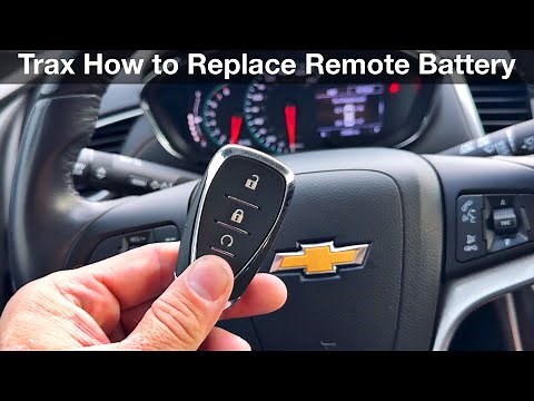 2018 - 2022 Chevrolet Trax How to replace remote key battery / fob