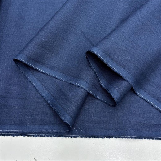 Light Navy Blue 100% Linen Fabric: Natural, Softened - Apparel & Decor 150cm Width - Etsy Canada