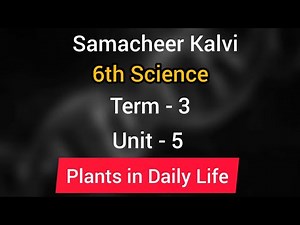 6th Science | Term 3 | Unit 5 | Plants in Daily Life | Full explain | Learn The Science |