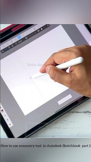 How to use Symmetry Tool in Autodesk Sketchbook part 1