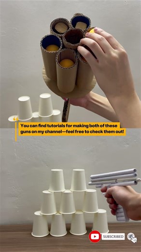 Gatling Gun vs MAC-10 😱 10 Seconds to Decide the Winner! #papergun #diy #papercraft