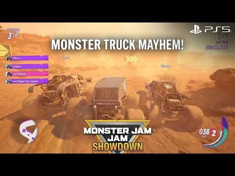 Monster Jam Showdown PS5 4K 60FPS Gameplay | Massive Truck Battle!