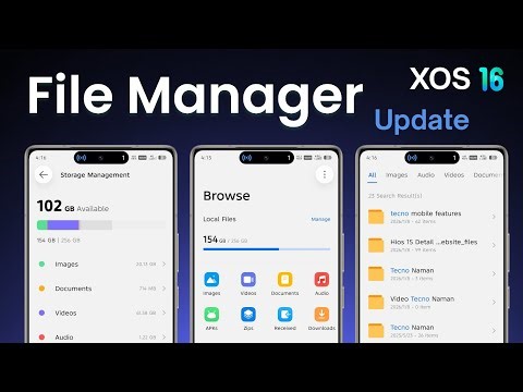 Infinix XOS 16 File Manager app Update 2026