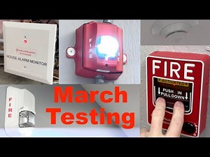March testing, Fire Alarm, Emergency Generator and Lighting.