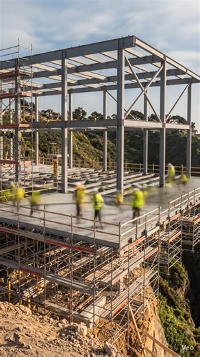 “Building a Luxury Off-Grid Cabin on a Cliff Edge”#reels #like