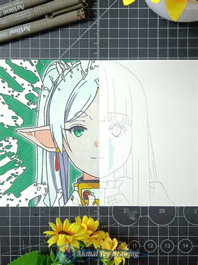 Drawing Frieren and Fern: Liquid Art Techniques