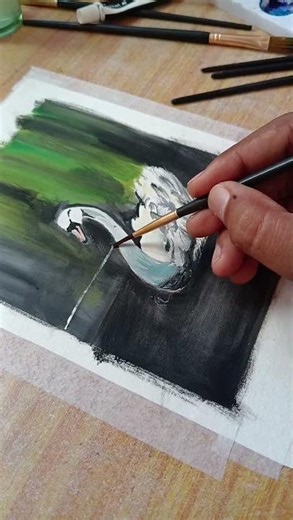 duck realistic painting 🖌️🎨# water colour painting # easy drawing 🍁🌾# viral drawings # nature 🍄‍🟫#