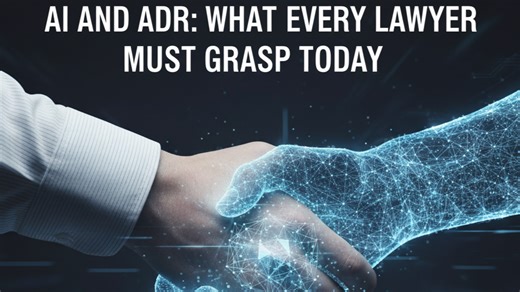 AI AND ADR: WHAT EVERY LAWYER MUST GRASP TODAY