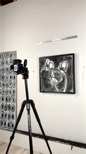 Sunday archiving and digitizing new framed abstract gestural flower studies. #flowers #abstractart