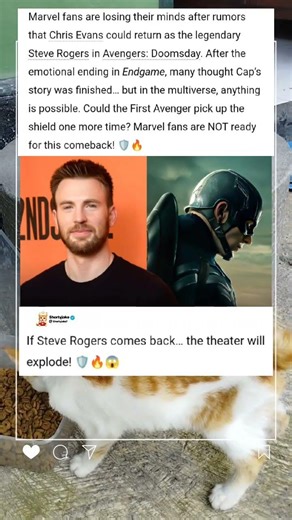 Captain America Comeback?! Chris Evans Might Return as Steve Rogers! 🇺🇸 #movie #marvel #action