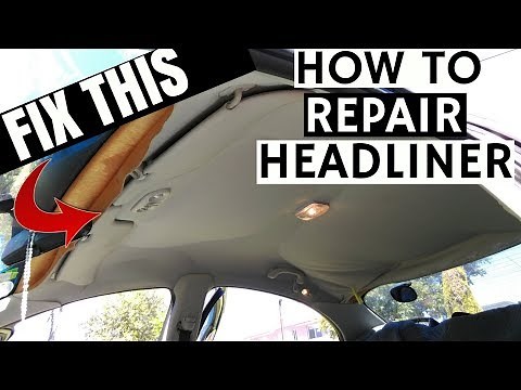 Ford Falcon AU BA BF Headliner Repair | DIY HOW TO FIX SAGGING CAR ROOF LINING