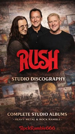 Rush Complete Studio Discography Speed Run | All Albums 1974–2012