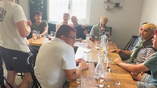 Basque youth singing