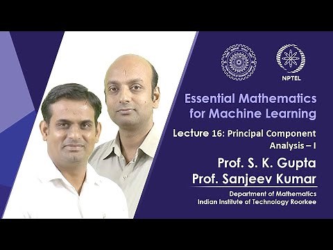 Lecture 16: Principal Component Analysis - I