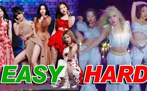 TWICE 舞蹈难度 简单 到 困难