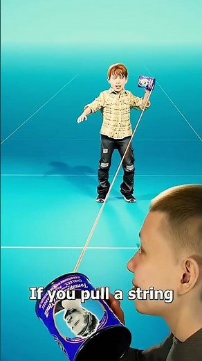 If You Put A String Between Two Empty Cans #shorts #animation