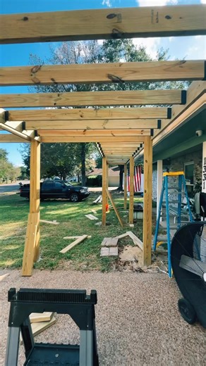 36’2” x 15’8” Custom Pergola Carport Addition Another beautiful custom build by Halo Construction — your local experts in outdoor living spaces along the Mississippi Gulf Coast. We specialize in custom residential construction and remodeling, offering top-quality craftsmanship and attention to detail in every project. Our Services Include: • Decks (Treated, Composite, Exotic Wood) • Fences (Privacy, Shadowbox, Horizontal, Vinyl, Farm & More) • Pergolas • Sheds • Roof Structures (Lean-to, Gable, 