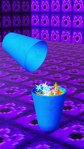 🌟 Endless Glitter Stars Flow - Satisfying 3D Loop #shorts #asmr #3danimation #3dsatisfying