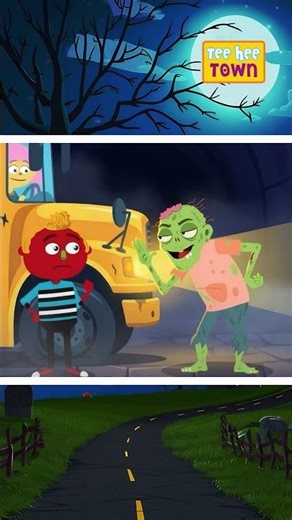 Esqueleto verde montando en un autobús 💀🚌#shorts #spooky #puebloteehee