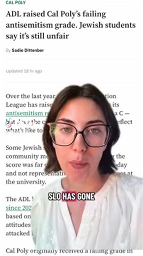 What do Jewish students think about Cal Poly's antisemitism grade?