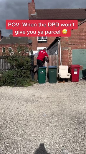 When DPD wont give you your parcel so you lock them in 😅 #dpd #locked #in #funny #climbover #crying #phone #lmao #EndlessJourney #duet #vibes #lol #foryou #fyp #fypシ゚viral 🚨