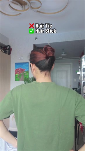 hair stick all the way! #chinesehairstick #hairstick #hairpin #hairsticktutorial #hairstyle